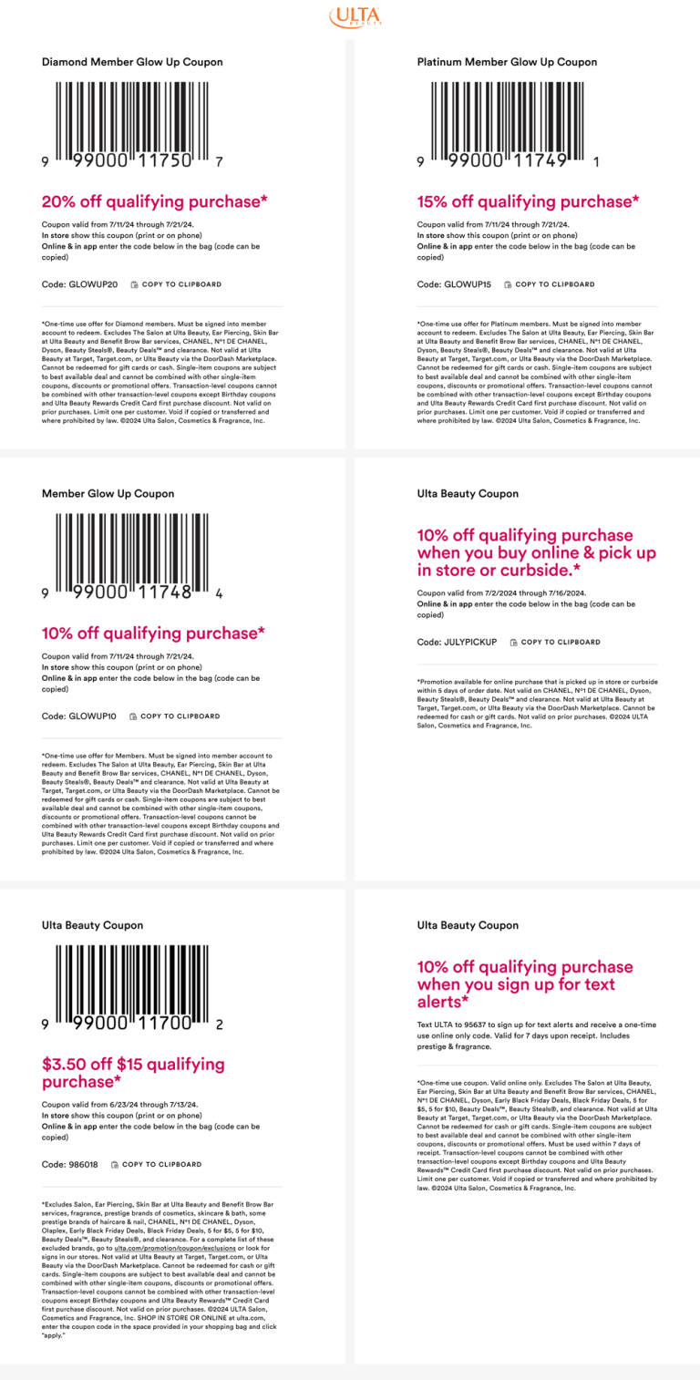 20% off & more at Ulta Beauty, or online via promo code GLOWUP20
