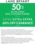 50% off online today at Lane Bryant #lanebryant