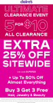 Extra 25% off everything online at Claires via promo code SUPER25 #claires