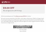 $10 off signature oil change at Jiffy Lube #jiffylube