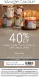 40% off 3-wicks today at Yankee Candle, or online via promo code SUMMRLVN #yankeecandle