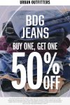 Second bdg jeans item 50% off at Urban Outfitters #urbanoutfitters