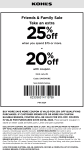 20-25% off at Kohls, or online via promo code SAVEMORE #kohls