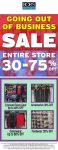 30-75% off everything at going out-of-business Bobs Stores #bobsstores