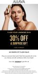 30% off at AHAVA via promo code AHAVA30 #ahava