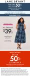 Second item 50% off at Lane Bryant, ditto online #lanebryant