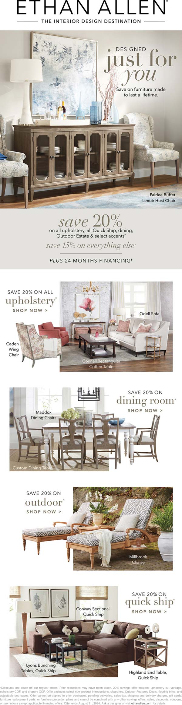 15-20% off everything at Ethan Allen #ethanallen - The Coupons App®