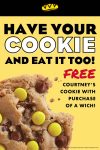 Free cookie with your sandwich today at Which Wich #whichwich