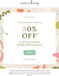 30% off chairs sofas & sectionals online at Anthropologie #anthropologie