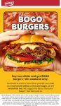 Second cheeseburger free via login at Dennys #dennys