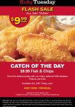 $10 fish & chips today at Ruby Tuesday restaurants via promo code FISHDEAL #rubytuesday