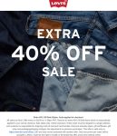 Extra 40% off sale styles online at Levis #levis