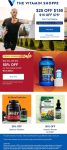 $15-$25 off $75+ at The Vitamin Shoppe, or online via promo code STRONG24 #thevitaminshoppe