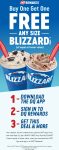 Second blizzard ice cream free via mobile at Dairy Queen #dairyqueen