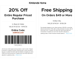 20% off at Kirklands home, or online via promo code 20REGULAR #kirklands