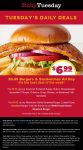 $7 burgers & chicken or fish sandwiches + fries today at Ruby Tuesday #rubytuesday