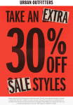 Extra 30% off sale styles online at Urban Outfitters #urbanoutfitters