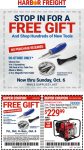 Free item at Harbor Freight Tools, no purchase necessary #harborfreight