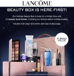 11pc beauty box for $79 on $42 spent at Lancome #lancome