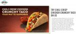 Free chili chicken taco with your online order at Moes Southwest Grill #moessouthwestgrill