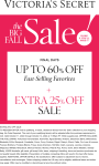 Extra 25% off sale items at Victorias Secret #victoriassecret