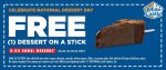 Free dessert on a stick today at White Castle #whitecastle