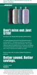 Extra 10% off used items at Bose via promo code SAVE10 #bose