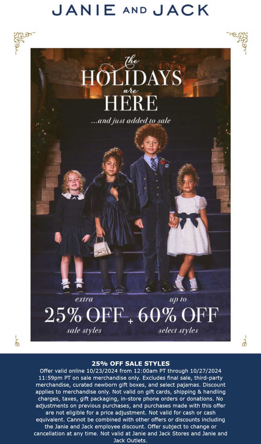 Extra 25% off sale styles at Janie and Jack #janieandjack | The Coupons ...