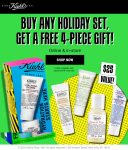 Free 4pc with your holiday set at Kiehls, ditto online #kiehls