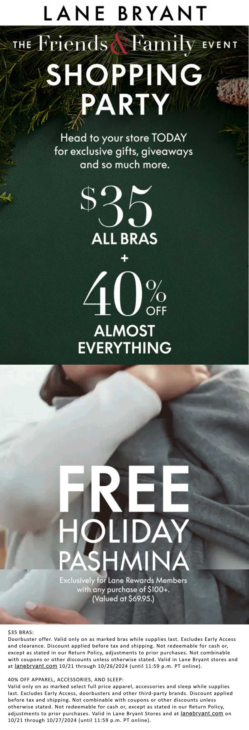 40 off everything at Lane Bryant lanebryant The Coupons App®