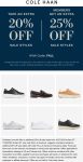 Extra 20% off sale styles at Cole Haan via promo code FALL #colehaan