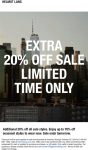 Extra 20% off sale items at Helmut Lang #helmutlang