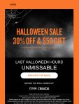 30% off at AHAVA via promo code TREAT30 #ahava