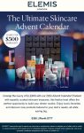 $777 advent calendar with 25 full size products for $300 at ELEMIS #elemis