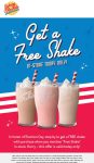 Free milkshake today at Johnny Rockets restaurants #johnnyrockets