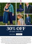 30% off $200 at Vineyard Vines via promo code FAVE30 #vineyardvines