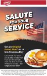 Military ID enjoy a free grand slam breakfast til noon today at Dennys #dennys