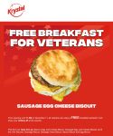 Veterans enjoy a free breakfast til 11a today at Krystal #krystal