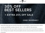 30% off best sellers at 7 for all Mankind via promo code SHOPEARLY #7forallmankind