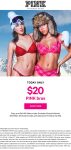 All bras = $20 today at PINK #pink