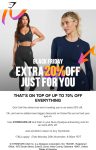 Extra 20% off at Gymshark via promo code GYMSHARK-20 #gymshark