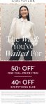 40-50% off everything at Ann Taylor #anntaylor