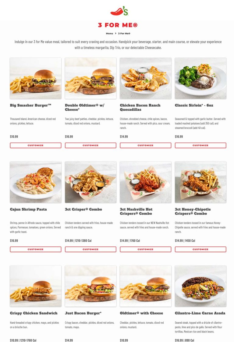 Cheeseburger + fries + appetizer = $11 & more at Chilis