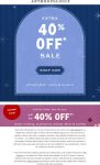 Extra 40% off sale items at Anthropologie, ditto online #anthropologie