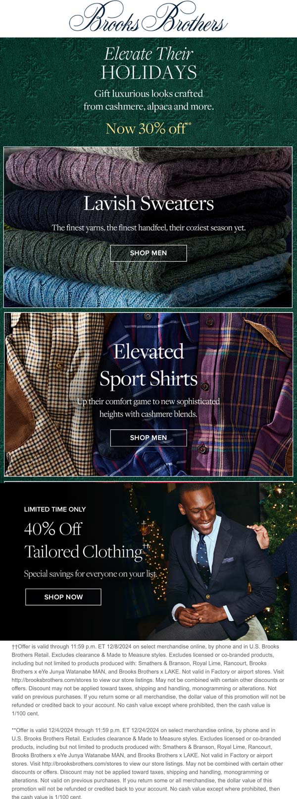 30% off everything & more online at Brooks Brothers #brooksbrothers