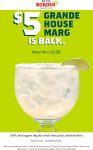 $5 grande house margarita all day at On The Border restaurants #ontheborder