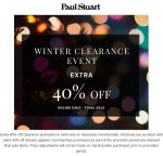 Extra 40% off clearance online at Paul Stuart #paulstuart