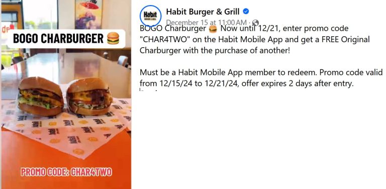 Habit Burger & Grill coupon: Second cheeseburger free at Habit Burger & Grill via promo code CHAR4TWO