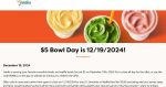 $5 bowl day today at Jamba juice restaurants #jamba