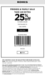 25% off at Kohls, or online via promo code SHOP25 #kohls